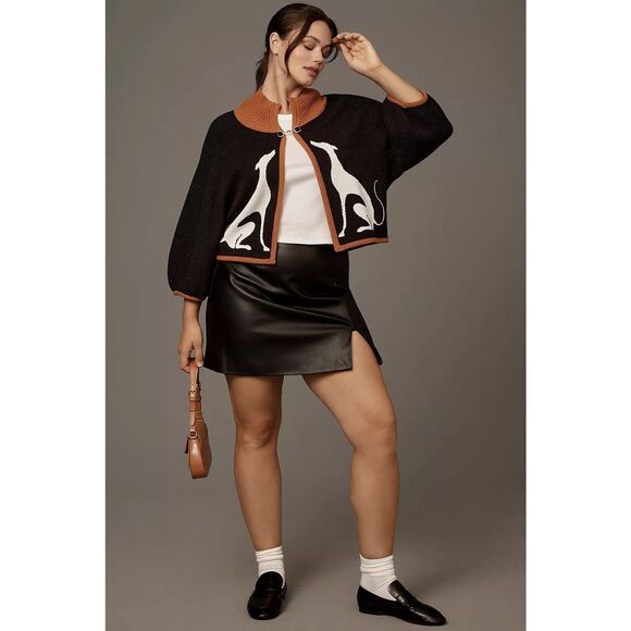 Maeve Cape Cardigan Sweater Greyhound Anthropologie Whippet Equestrian Dog XXSP - Picture 9 of 9